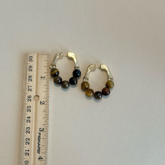 Boho hoop earrings M865 - Picture 5 of 5